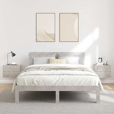 vidaXL Nočné stolíky 2 ks, betónovo sivé 40x30x30 cm, kompozitné drevo