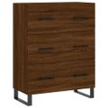 vidaXL Vysoká skrinka hnedý dub 69,5x34x180 cm spracované drevo