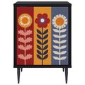 vidaXL Nočný stolík ESSEN 2 ks Čierny dub 36 x 33 x 51 cm