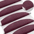 vidaXL Samolepiace schodové rohože 15 ks 80 x 24,5 x 3,5 cm