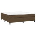 vidaXL Posteľný rám s boxspringom tmavohnedá 180x200 cm látka