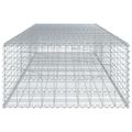 vidaXL Gabiónový kôš s krytom 300x100x50 cm pozinkované železo