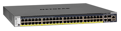 Netgear m4300-52g-poe+ spravovaný switch APS550W