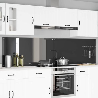 vidaXL Kuchynský obklad 2 pcs Tmavo šedá 120 x 60 cm tvrdené sklo