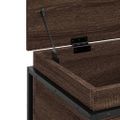 vidaXL Úložný box s vekom hnedý dub 80x40x51,5 cm kompozitné drevo