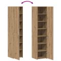 vidaXL Highboard Remeselný dub 40 x 42,5 x 185 cm