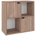 vidaXL Knižnica, sivá sonoma 60x27,5x59,5 cm, kompozitné drevo