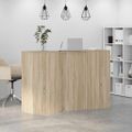 vidaXL Recepčný stôl dub sonoma 155x50x103,5 cm kompozitné drevo