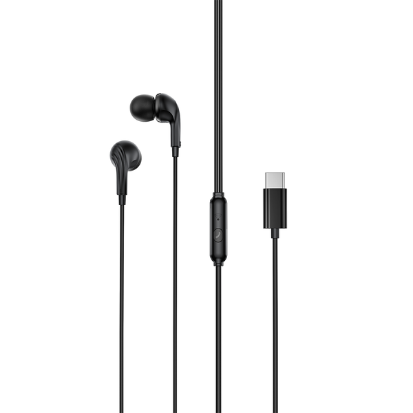 XO káblové slúchadlá EP82 USB-C čierna
