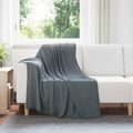 vidaXL Prikrývky na hodenie 6 ks Tmavosivá 170 x 130 cm 1.86 kg Flís