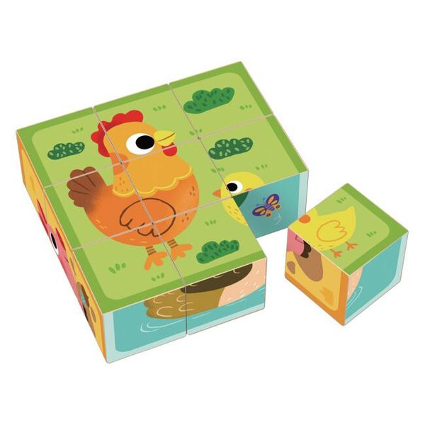 2Kids toys Drevené kocky farma