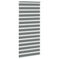 vidaXL Zebra roleta tmavošedá 95x230 cm šírka látky 90,9 cm polyester