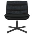 vidaXL Otočná stolička Čierna 63 x 75 x 76 cm Lesklý PU