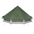 vidaXL Tipi stan so strechou Zelená 508 x 470 x 300 cm taft