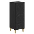 vidaXL Servírovacia skriňa Čierna 33 x 34,5 x 90 cm Kompozitné drevo