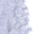 vidaXL Umelý vianočný stromček Biela 150 cm PVC a oceľ