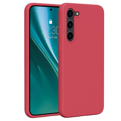 Puzdro Etteri Silikónové pre Samsung Galaxy S23 Plus malinové