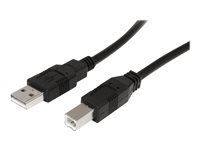 M/M - Black USB 2.0 A to B Cord - Printer Cable - Extension USB Cable (USB2HAB30AC) - Kábel USB - USB (M) do USB typ B (M) - USB 2.0 - 9.15 m - aktívny - čierna - pre P/N: ICUSB232D