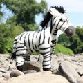 Plyšová zebra stojaca 30 cm ECO-FRIENDLY