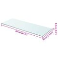vidaXL Poličky 2 ks panel z priehľadného skla 80x30 cm