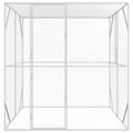 vidaXL Klietka pre vtákov Antracit 209 x 202 x 214 cm Pozinkovaná oceľ