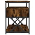 vidaXL Nočné stolíky 2 ks dymový dub 40x42x55 cm kompozitné drevo