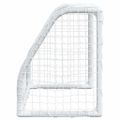vidaXL Detské futbalové bránky 2 ks s loptou biele 64x35x48 cm kovové