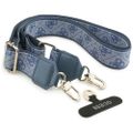 Puzdro Guess 4G Strass Logo & Big Strap Metal Buttons MagSafe pre iPhone 17 Pro modré