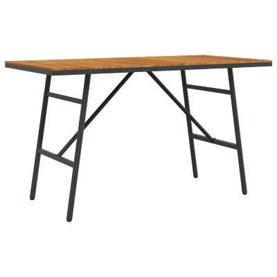 vidaXL Jedálenský stôl Hnedá 110 x 55 x 61,5 cm Pevné akáciové drevo
