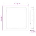 vidaXL Access Panel 2 ks Biela 23 x 23 x 3 cm Oceľ