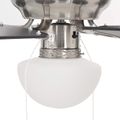 vidaXL Stropný ventilátor s osvetlením Ø 82 cm Čierna