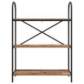 vidaXL Regál na knihy 3 úrovní 80 x 30 x 109 cm Kompozitné drevo