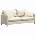 vidaXL Vankúše na pohovku 2 pcs Krémová 60 x 40 cm Kordúrová tkanina