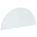 vidaXL Sklenená doska krbu Priehľadná 1200 x 500 mm Sklo