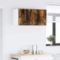vidaXL Závesná skrinka Dymová dub 80 x 31 x 40 cm Kompozitné drevo