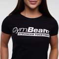 Dámske tričko Stronger Together Black - GymBeam, veľkosť L, veľkosť oblečenia L
