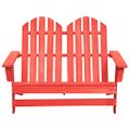 vidaXL 2-miestna záhradná stolička Adirondack jedľový masív červená