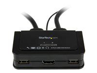 USB Powered KVM s HDMI - Dvojportový HDMI KVM prepínač (SV211HDUA) - Prepínač KVM / audio - 2 x KVM / zvuk - 1 miestny používateľ - desktop