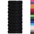 vidaXL Osušky do kúpeľne FROGN 10 ks čierne 100x150 cm 360 g/m²