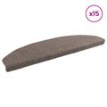 vidaXL Samolepiace schodové rohože 15 ks 80 x 24,5 x 3,5 cm Kávová
