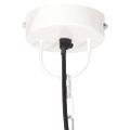 vidaXL Industriálna závesná lampa 25 W biela 30 cm okrúhla E27