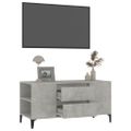 vidaXL TV skrinka betónovosivá 102x44,5x50 cm spracované drevo