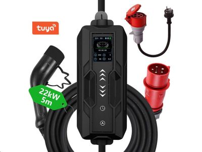 Nabíječka přenosná IMMAX NEO EV/PHEV AC Type 2 22kW WiFi Tuya cestovní
