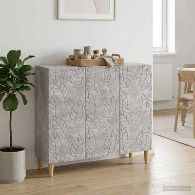 vidaXL Servírovacia skriňa Betónovo sivá 89 x 34,5 x 80 cm