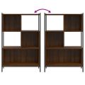 vidaXL Knižnica hnedý dub 72x28x109 cm kompozitné drevo
