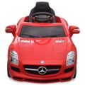 Detské elektrické auto s ovládačom červené Mercedes Benz SLS AMG 6 V