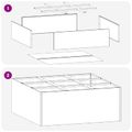 vidaXL Záhradný kvetináč Olivovo zelená 100 x 100 x 50 cm