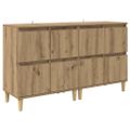 vidaXL Komody 2 ks Remeselný dub 60 x 35 x 70 cm Kompozitné drevo