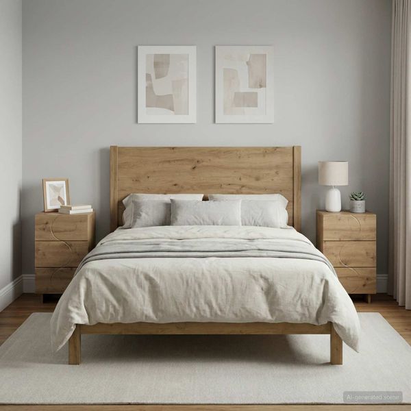 vidaXL Nočný stolík 2 pcs Dub artisan 33,5 x 34,5 x 60 cm