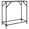 vidaXL Konferenčný stolík s čiernou sklenenou doskou 80x35x81 cm oceľ